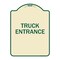Signmission Driveway Truck Entrance Heavy-Gauge Aluminum Architectural Sign, 24" x 18", TG-1824-24122 A-DES-TG-1824-24122 - alternate 1
